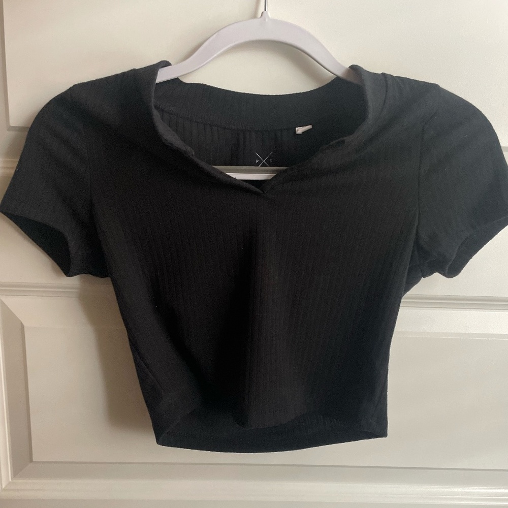 PacSun Black Crop Top